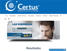Tablet Screenshot of certuslab.com.mx